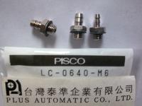 PISCO極小型接頭-倒鈎型直通接頭LC0640-M6